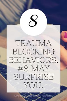 Trauma blocking is when you intentionally engage in behaviors to avoid emotions and thoughts related to your trauma. Awareness of your trauma blocking behaviors is the first step to healing. #mentalhealth #copingskills #trauma #emotionalregulation #therapy Health Relationships