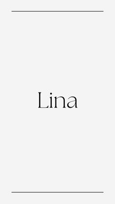 the word luna written in black ink on a white background