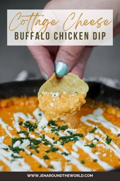 This Cottage Cheese Buffalo Chicken Dip is delicious and healthier than the original Buffalo Chicken Dip. Switch out cream cheese and use cottage cheese instead. It makes the perfect dip that you can enjoy on your health kick journey.! Whole30 Buffalo Chicken Dip, Primal Buffalo Chicken Dip, Buffalo Dip With Cottage Cheese, Chipotle Cottage Cheese Dip, Healthy Buffalo Chicken Dip Cottage Cheese, Hot Cottage Cheese Dip, Buffalo Chicken Cottage Cheese Dip, Buffalo Cottage Cheese, Homemade Buffalo Chicken Dip