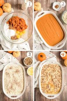 steps to make an easy pumpkin casserole recipe