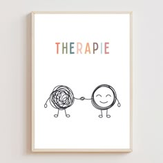 a poster with two people holding hands and the words'therapie '