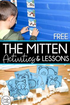 the mitten activities and lessons for kids are great to learn with this free printable activity