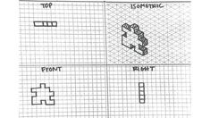 four squares with different symbols on them and the words top, bottom, bottom, bottom