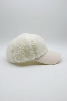 Tori Teddy Baseball Cap This product has been hand-picked by Storets' stylists. Trendy Winter Dad Hat, Trendy White Warm Hats, Adjustable White Trucker Hat For Winter, White Winter Baseball Cap With Curved Brim, White Curved Brim Baseball Cap For Winter, Adjustable Snapback Dad Hat For Winter, Adjustable Visor Dad Hat For Winter, Trendy Winter Outdoor Baseball Cap, Trendy Winter Hats With Curved Brim