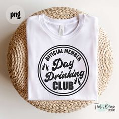 a white t - shirt with the words official member, i'm drinking club on it