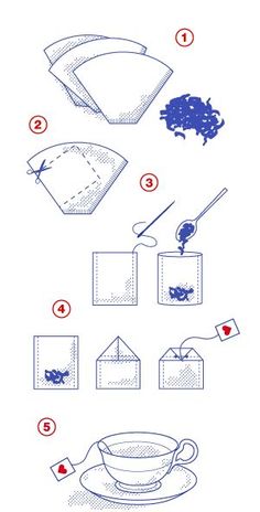 the instructions for how to make an origami tea cup