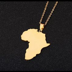 Brand New Gorgeous Gold Toned Necklace Chain Length 50 Cm Adjustable Chain Length Stainless Steel Africa Pendant, Necklace Chain Lengths, Gold Tone Necklace, Necklace Chain, Chain Lengths, Chain Length, Chains Necklace, Womens Jewelry Necklace, Gold Tones