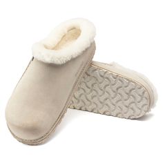 Zermatt Premium Suede Leather Stone Coin Birkenstock, Birkenstock Zermatt, White Birkenstock, Birkenstock Mules, Birkenstock Styles, White Birkenstocks, Calf Muscles, Clog Slippers, Zermatt