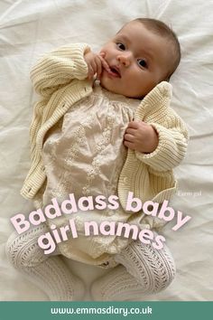 We’ve put together a list of our favourite baddass girl names that might be perfect for your little rebel and will give her that edge as she grows up! 
#babynames #babynameideas #babyboynames #babygirlnames #unisexnames Rock N Roll Baby, Edgy Baby, Strong Names, Unisex Baby Names, Names For Girls, Powerful Names, Mixed Babies, Baby Boy Names