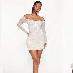 Nwt. I Love This Dress! Size Small Fashion Nova Dress, Fashion Nova Dresses, Mesh Dress, White Color, Fashion Nova, Love This, White Dress, Color White, Women's Fashion