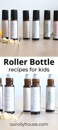 Essential Oils Blends, Essential Oil Roller Bottle Recipes, Wintergreen Essential Oil, Kids Cough, Roman Chamomile Essential Oil, Roller Bottle Recipes, Copaiba Essential Oil, Roller Bottle Blends, Oregano Essential Oil