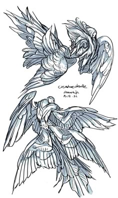 Winged Creatures, Korea Seoul, Fantasy Beasts, Monster Concept Art, Creature Drawings, 캐릭터 드로잉, Alien Art, Fantasy Creatures Art