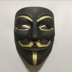 High Quality V for Vendetta Mask Anonymous Movie Guy Fawkes Halloween Masquerade Party Cosplay Mask Gang Costumes, V Pour Vendetta, V For Vendetta Mask, Vendetta Mask, Black Face Paint, Masquerade Halloween, Mascaras Halloween, Plastic Mask, Horror Party