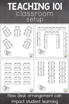 teaching 101 classroom setup with instructions for how to use them