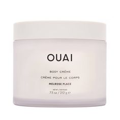 This rose-scented, whipped Body Crème renews your skin with nourishing cupuacu butter, hydrating coconut oil, and skin-conditioning squalane. Highlighted Ingredients: CUPUAÇU BUTTER - Helps to nurture skin by providing hydration. COCONUT OIL - Quickly absorbs into skin to soften. SQUALENE - A soothing antioxidant, helps provides a subtle glow. How To Use: • Massage onto skin when it is still damp after bath, shower, or really whenever. • Melts into a velvety finish without any greasy residue. • Ouai Body Cream, Ouai Melrose Place, Whipped Body Cream, Cupuacu Butter, Body Creams, Melrose Place, Cream For Dry Skin, Body Moisturizers, Rose Scented Products