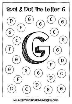 the letter g worksheet for kids to learn how to spell and draw letters