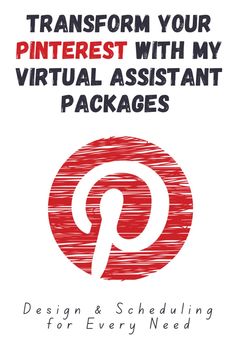 the cover for transform your pinterest with my virtual assistant packages