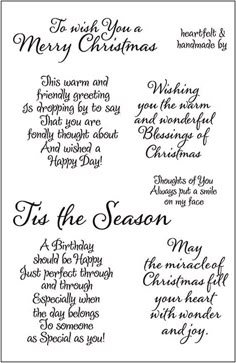 a christmas card with the words tis the season written in cursive writing on it