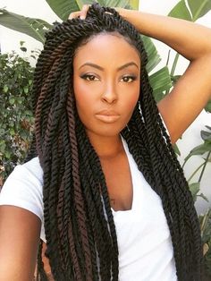 Half Up Half Down Twist, Black Twists, Curly Braided Hairstyles, Twists Hairstyles, Faux Loc, Asymmetrical Hairstyles