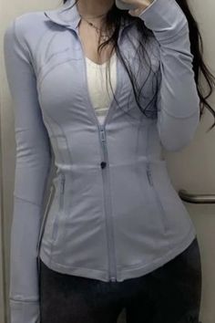 Lululemon Define Jacket Outfit, Define Jacket Outfit, Jacket Outfit Ideas, Gymwear Outfits, Lululemon Outfits, Lululemon Define, Fitness Wear Outfits, Cute Gym Outfits, Define Jacket