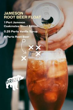 Root beer floats are one thing. But a root beer float with Jameson? That’s nothing short of legendary. Before you get started, get your Jameson delivered on Drizly. Root Beer Floats, Beer Float, Root Beer Float, Wine And Liquor, Root Beer