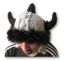 Viking Helmet, Knit viking hat, Barbarian hat, helmet with horns , winter hat, mens beanie, college Crochet Helmet, Helmet With Horns, Crochet Viking, Winter Outfits College, Viking Hat, Men Crochet, Viking Helmet, College Student Gifts, Gift Crochet