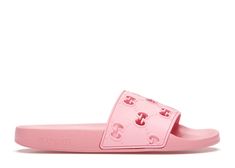 Gucci Slide Pink Rubber (Women's) Pink Gucci Slides, Gucci Slide, Gucci Slides, Gucci Sneakers, Mule Shoe, Women's Shoes, Dates, Buy And Sell, Gucci