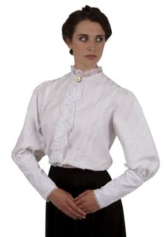 Victorian Blouses, Tops, Shirts, Vests, Sweaters Dress Shirt Pattern, Edwardian Blouse, Victorian Costume