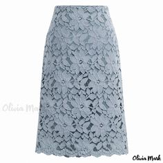 Olivia Mark - Lace Midi Skirt with a Contoured Fit Warm Skirts, Floral Lace Skirt, Pink Midi Skirt, Bodycon Midi Skirt, Lace Midi Skirt, Bandage Skirt, Knee Length Skirt Pencil, Womens Maxi Skirts, Lace Cutout