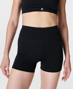 High performance biker shorts for every workout. Sweat-wicking and quick drying with bum-sculpting technology. Side pocket and zip back pocket. Adjustable drawcord for the perfect fit. Non-padded shorts. Inseam length size S: 10cm / 4". Model wears size XS and is 178cm/5'10" tall. Style Code: SB4822P SColour: Black Breathable 4-way Stretch Athleisure Biker Shorts, Breathable 4-way Stretch Biker Shorts, Breathable Athleisure Biker Shorts With 4-way Stretch, Athleisure Breathable Biker Shorts With 4-way Stretch, Functional Breathable 4-way Stretch Biker Shorts, Activewear With Built-in Shorts And Medium Support, Sporty Activewear With Built-in Shorts, Functional Activewear With Built-in Shorts For Workout, Functional Solid Activewear With Built-in Shorts