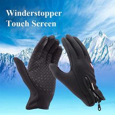 Women Men M L XL Ski Gloves Snowboard Motorcycle Riding Winter Touch Screen Snow Windstopper Glove Black S Best Winter Gloves, Winter Outside, Get Rid Of Cold, Snowboard Gloves, Gloves Motorcycle