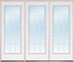 8'0" Wide 15-Lite Fiberglass Patio Prehung Triple Door Unit - Door Clearance Center Interior Shaker Doors, Craftsman Doors, Alder Doors, Knotty Alder Doors, Cheap Interior Doors, Barn Door Cabinet, French Doors Exterior, Stock Cabinets, Cheap Patio