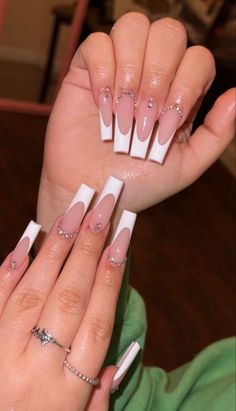 White Tip Acrylic Nails, White French Nails, Red Nails Acrylic, Wine Red Nails, Nails Short Acrylic, Nails Acrylic Square, White Tip Nails, French Tip Nail Designs, Acrylic Nails Ideas