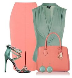 Meeting Outfit, Chique Outfits, Green Outfit, Heel Shoes