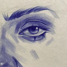 a pencil drawing of an eye