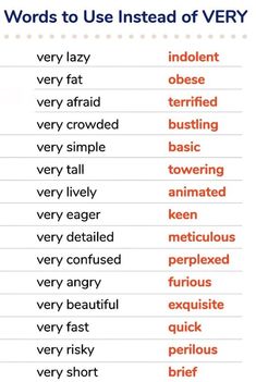 words to use instead of very large and small ones in the english speaking dictionary for kids