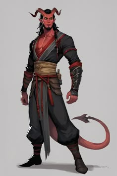 male tiefling monk Dnd 5e Monk Character Art, Monk Art Dnd, Draconic Sorcerer Dnd Male, Dnd Monk Male, Dnd Monk Outfit, 4 Armed Character Design, Monk Dnd Character Design