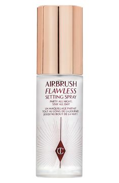 Free shipping and returns on Charlotte Tilbury Airbrush Flawless Makeup Setting Spray at Nordstrom.com. What it is: A setting spray helps set makeup for up to 16 hours without melting, fading or settling into fine lines.What it does: From Charlotte's award-winning Airbrush Flawless Finish collection, this multitasking lightweight formula serves to prime and set makeup. It's the perfect canvas for makeup application and instantly locks in your look for Charlotte Tilbury Setting Spray Mini, Mini Charlotte, Charlotte Tilbury Airbrush Flawless, Fixing Spray, Girly Pop, Makeup List, Makeup Needs, Makeup Setting Spray, Makeup Items