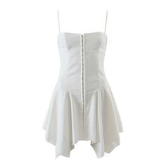 Grunge Mini Dress, White Cami Dress, Mini Dress Y2k, Harajuku Grunge, Dress Y2k, White Cami, E Girl, Cotton Dress Summer, Dress Stores Online