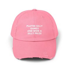 Played Silly Games Hat for Men, Hat for Women, Unhinged Hat, Gift for Her, Gift for Him, Funny Meme Hat, Truck Hat, Summer Hat - Etsy Playful Cotton Hat For Gift, Playful Cotton Hats As Gifts, Novelty Letter Print Baseball Cap, Playful Cotton Hat, Funny Adjustable Dad Hat Baseball Cap, Funny Baseball Cap For Gift, Funny Adjustable Snapback Hat, Funny One-size Dad Hat Baseball Cap, Funny Dad Baseball Cap