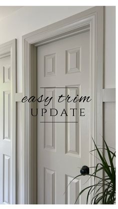 Light Walls Colored Trim, Brown Windows White Trim Interior, Wall Trim Same Color As Wall, Painted Interior Window Trim, Updated Trim Ideas, Contrast Trim Stairs, Subtle Contrast Trim, Cream Trim Interior, Reverse Trim Paint Colors