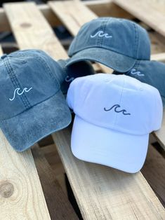 Embroidered Waves Bachelorette Party Dad Hats | Etsy Bachelorette Hats, Bachelorette Party Beach, Beach Wave, Beach Bachelorette, Bridal Jacket