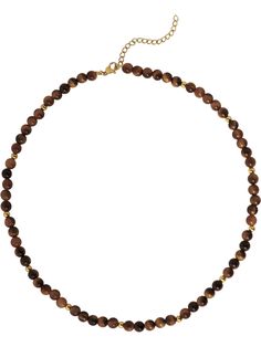 PRICES MAY VARY. BOHO HIPPIE TIGER EYE CRYSTAL BEAD CHOKER NECKLACE: Tiger Eye is often associated with courage, confidence, and clarity, making it a symbol of strength and insight in one's life journey. Adorning this necklace can not only enhance your style but also infuse your spirit with its empowering energies. SIZE: Total Length - approx. 17.3 inches, extender chain: 2 inches. Tiger Eye bead measures 0.15 inches MATERIAL: Stainless Steel and Nature Crystal. It's comfortable to wear day and Summer Necklace Beach, New Year Jewelry, Choker Necklace Black, Goth Hippie, Dainty Choker Necklace, Gothic Choker, Goth Choker, Christmas Jewelry Gift, Necklace Y2k