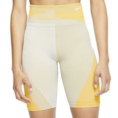 New With Tags Grey And Yellows Colors Seamless Stretchy Waist 11.5" Length 16" Inseam 8" Size Small Yellow Sports Biker Shorts With Built-in Shorts, Yellow Compression Activewear For Sports, Yellow Activewear With Built-in Shorts For Spring, Sporty Yellow Seamless Activewear, Sporty Seamless Yellow Activewear, Yellow Compression Sports Bottoms, Yellow Seamless Sporty Activewear, Yellow Seamless Activewear For Gym, Sporty Yellow Compression Bottoms