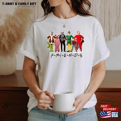 Christmas Movie Tshirt Movies Characters Shirt T-Shirt Sweatshirt Unisex Check more at https://tshirtfamilygift.com/product/christmas-movie-tshirt-movies-characters-shirt-t-shirt-sweatshirt-unisex/ Christmas Movie Characters, Movies Characters, Christmas Friends, Spring T Shirts, Women Shirt Top, Friends Christmas, Look Retro, Movie Tees, Family Funny