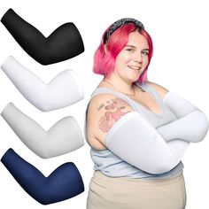 PRICES MAY VARY. Plus Size: the size of cooling arms sleeves are 5XL, suitable for men and women weighting 100 to 180 kg, the tilling size is: 17 cm/ 6.7 inches in arm circumference, 46 cm/ 18 inches in total length, and the cuff measures about 12 cm/ 4.8 inches; These sleeves stretch well enough for people to wear a larger size Quality Ice Silk Material: our arm sleeves for men are made of reliable ice silk, breathable and friendly to skin without causing irritation, sweat absorbing and quick d Arm Sleeves For Men, Sleeves For Men, Compression Arm Sleeves, Compression Sleeves, Arm Sleeves, Mens Sleeve, Silk Material, Arm Sleeve, Personal Protective Equipment