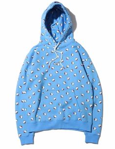 Hello Kitty Hoodie, Playful Graphics, Hello Kitty Bow, Dior Couture, University Blue, Hooded Sweater, Colorful Hoodies, Fleece Hoodie, Blue Fashion