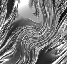 an abstract black and white photo with wavy lines