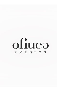 the office eventos logo is shown in black and white, on a plain background