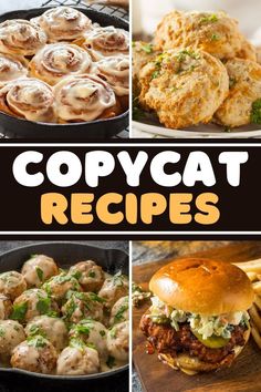 collage of copycat recipes with text overlay